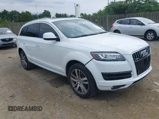 2015 Audi Q7 Premium Plus with VIN WA1LGAFE3FD030445, listed as a IAAI auction lot 42456986 with 117,363 mi miles and . Bid and sale history available at DreamBid. Image 1.