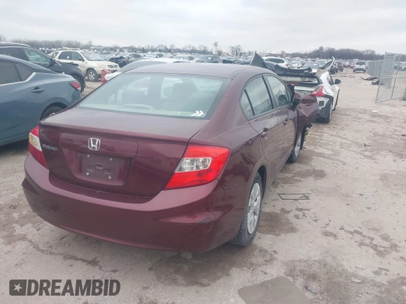 2012 Honda Civic LX z VIN 19XFB2F57CE386821, wystawiony jako IAAI lot #41568423 z przebiegiem 95 849 mil mil oraz . Historia ofert i sprzedaży dostępna na DreamBid. Obrazek 4.