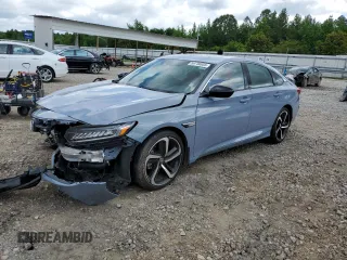 2021 Honda Accord Sport with VIN 1HGCV2F30MA029866, listed as a Copart auction lot 58736855 with 28,216 mi miles and Salvage title. Bid and sale history available at DreamBid. Image 1.