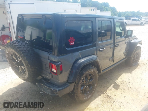 2020 Jeep Wrangler Unlimited Sport S с VIN 1C4HJXDG4LW325199, выставлен на аукционе IAAI как лот 42562063 с пробегом 18 350 миль миль и . История ставок и продаж доступна на DreamBid. Изображение 4.