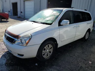 2012 Kia Sedona LX with VIN KNDMG4C74C6427812, listed as a Copart auction lot 71851574 with 89,864 mi miles and Salvage Title. Bid and sale history available at carsss.com. Image 1.