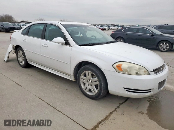 2012 Chevrolet Impala LT Fleet with VIN 2G1WG5E32C1159755, listed as a Copart auction lot 45648655 with 152,442 mi miles and Salvage Title. Bid and sale history available at DreamBid. Image 4.
