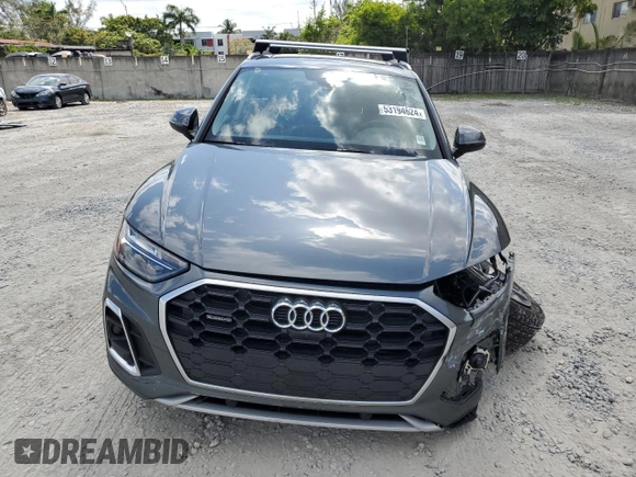 2023 Audi Q5 S line Premium Plus with VIN WA1EAAFY5P2028438, listed as a Copart auction lot 53194624 with 9,668 mi miles and Salvage Title. Bid and sale history available at carsss.com. Image 5.
