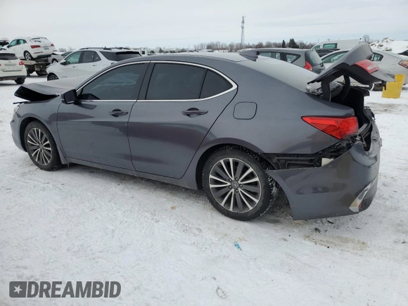 2018 Acura TLX Technology with VIN 19UUB3F58JA802955, listed as a Copart auction lot 44498945 with 128,179 mi miles and Salvage title. Bid and sale history available at DreamBid. Image 2.
