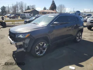 2020 Jeep Compass Limited with VIN 3C4NJDCB5LT127115, listed as a Copart auction lot 48805105 with 61,072 mi miles and Salvage Title. Bid and sale history available at carsss.com. Image 1.