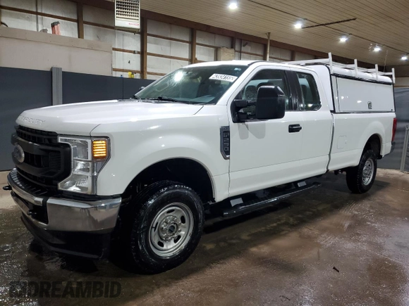 2021 Ford F-250 XL with VIN 1FT7X2B65MEC11811, listed as a Copart auction lot 43934155 with 110,725 mi miles and Clean title. Bid and sale history available at DreamBid. Image 1.