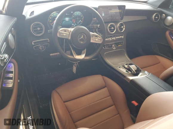 2022 Mercedes-Benz C 300 with VIN W1KWK8DB7NG115018, listed as a Copart auction lot 52892615 with 37,226 mi miles and Salvage title. Bid and sale history available at DreamBid. Image 8.
