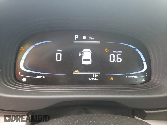 2024 Hyundai Venue Limited with VIN KMHRC8A30RU329417, listed as a Copart auction lot 45984505 with 12,351 mi miles and Salvage Title. Bid and sale history available at DreamBid. Image 9.