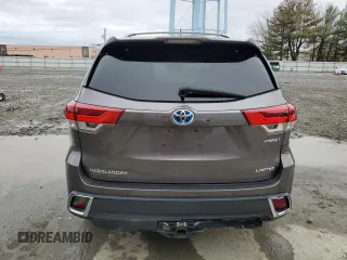 2017 Toyota Highlander Hybrid Limited with VIN 5TDDGRFH2HS031001, listed as a Copart auction lot 49630425 with 72,726 mi miles and Clean title. Bid and sale history available at DreamBid. Image 6.