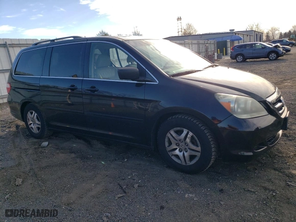 2007 Honda Odyssey EX-L with VIN 5FNRL38627B032145, listed as a Copart auction lot 47981985 with 165,125 mi miles and Salvage Title. Bid and sale history available at carsss.com. Image 4.