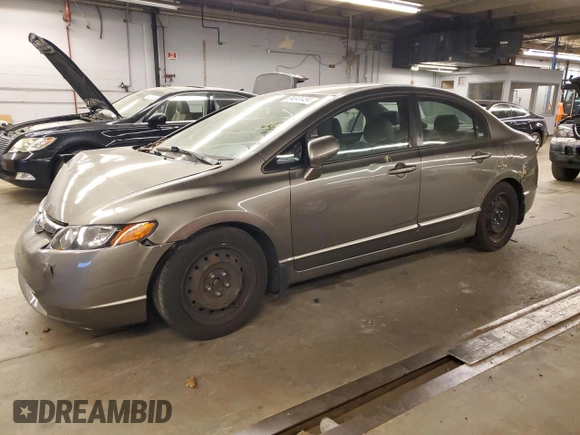 2008 Honda Civic LX with VIN 1HGFA165X8L023247, listed as a Copart auction lot 84941494 with 109,273 mi miles and Salvage Title. Bid and sale history available at DreamBid. Image 1.
