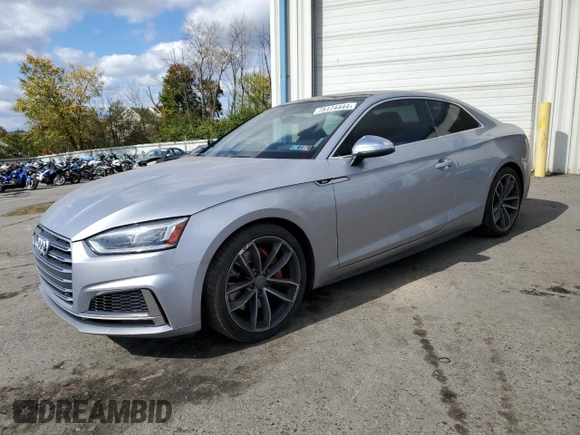 2018 Audi S5 Prestige z VIN WAUR4AF51JA093401, wystawiony jako Copart lot #75174444 z przebiegiem 67 483 mil mil oraz Szkoda całkowita • Salvage title. Historia ofert i sprzedaży dostępna na DreamBid. Obrazek 1.