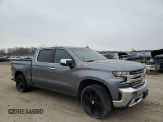 2021 Chevrolet Silverado 1500 LTZ with VIN 1GCUYGET5MZ135627, listed as a Copart auction lot 46025674 with Not Provided miles and Salvage Title. Bid and sale history available at DreamBid. Image 4.