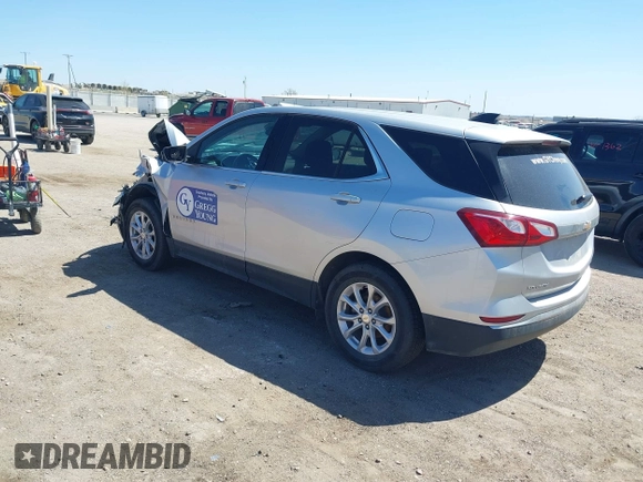 2020 Chevrolet Equinox LT with VIN 3GNAXUEV5LS533929, listed as a IAAI auction lot 41996159 with 46,466 mi miles and . Bid and sale history available at DreamBid. Image 3.