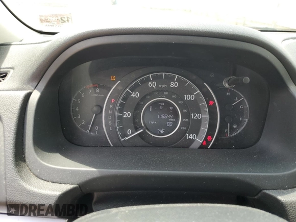 2016 Honda CR-V EX with VIN 2HKRM4H56GH631142, listed as a Copart auction lot 54626195 with 116,649 mi miles and Clean Title. Bid and sale history available at DreamBid. Image 9.