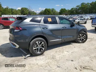 2025 Kia Sportage EX with VIN KNDPV3DF8S7345951, listed as a Copart auction lot 50530935 with 4,018 mi miles and Non Repairable. Bid and sale history available at carsss.com. Image 3.