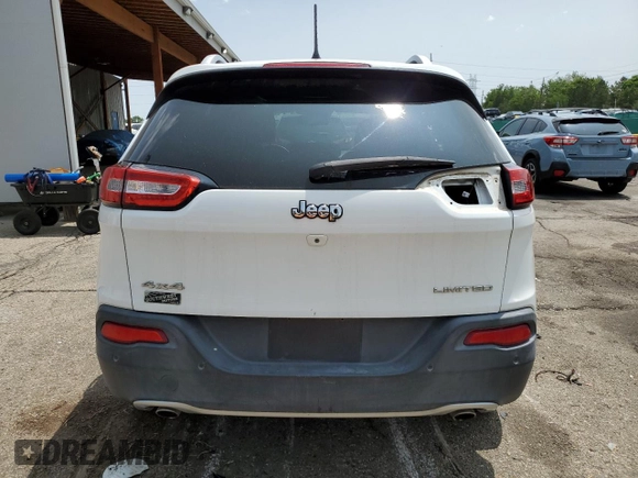 2014 Jeep Cherokee Limited with VIN 1C4PJMDS0EW140309, listed as a Copart auction lot 59203385 with 116,058 mi miles and Salvage title. Bid and sale history available at DreamBid. Image 6.