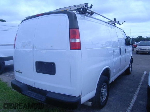 2018 Chevrolet Express Cargo with VIN 1GCWGAFPXJ1342003, listed as a IAAI auction lot 42435505 with 146,330 mi miles and . Bid and sale history available at DreamBid. Image 1.