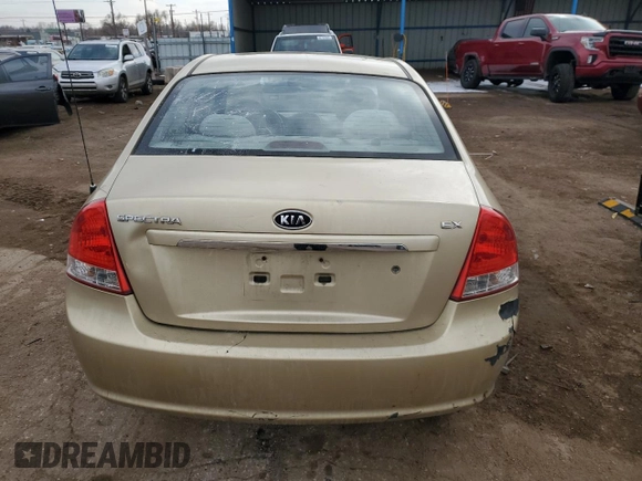 2009 Kia Spectra LX z VIN KNAFE222195652337, wystawiony jako Copart lot #45874605 z przebiegiem 141 149 mil mil oraz Szkoda całkowita • Salvage title. Historia ofert i sprzedaży dostępna na DreamBid. Obrazek 6.