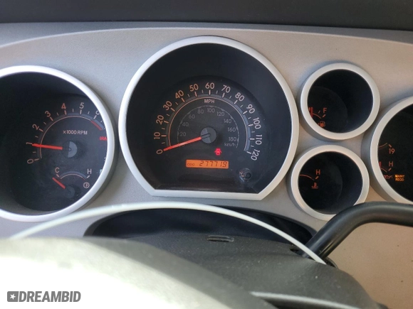 2007 Toyota Tundra SR5 with VIN 5TFSV54177X001450, listed as a Copart auction lot 49173105 with 277,719 mi miles and Salvage Title. Bid and sale history available at carsss.com. Image 9.