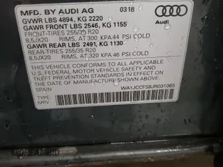 2018 Audi Q3 Premium Plus with VIN WA1JCCFS9JR031065, listed as a Copart auction lot 86069934 with 56,441 mi miles and Salvage Title. Bid and sale history available at carsss.com. Image 13.