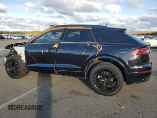 2021 Audi Q8 Premium with VIN WA1AVAF18MD028956, listed as a Copart auction lot 83454874 with 59,401 mi miles and Salvage Title. Bid and sale history available at carsss.com. Image 2.