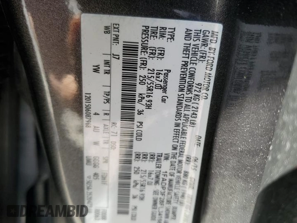 2015 Ford Focus SE with VIN 1FADP3F28FL341666, listed as a Copart auction lot 56338705 with 134,976 mi miles and Clean title. Bid and sale history available at DreamBid. Image 12.