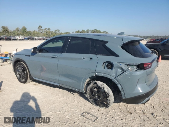 2024 Infiniti QX50 Sport z VIN 3PCAJ5FA0RF113864, wystawiony jako Copart lot #78074534 z przebiegiem 1 635 mil mil oraz Szkoda całkowita • Salvage title. Historia ofert i sprzedaży dostępna na DreamBid. Obrazek 2.