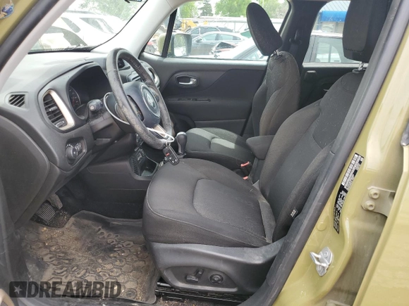 2015 Jeep Renegade Latitude with VIN ZACCJABT4FPB94039, listed as a Copart auction lot 55225915 with 169,914 mi miles and Salvage Title. Bid and sale history available at DreamBid. Image 7.