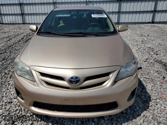 2011 Toyota Corolla L with VIN 2T1BU4EE3BC727361, listed as a Copart auction lot 51209895 with 172,021 mi miles and Salvage Title. Bid and sale history available at carsss.com. Image 5.
