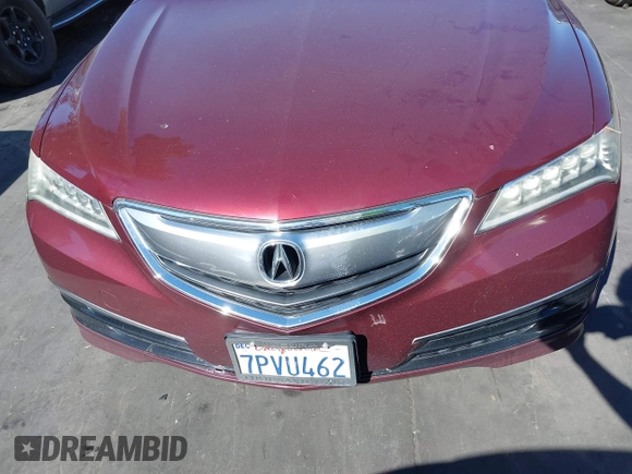 2016 Acura TLX with VIN 19UUB1F32GA000977, listed as a IAAI auction lot 41626510 with 124,916 mi miles. Bid and sale history available at carsss.com. Image 13.
