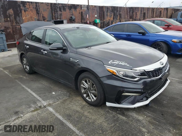 2019 Kia Optima LX with VIN 5XXGT4L38KG327847, listed as a Copart auction lot 55246455 with 88,649 mi miles and Salvage Title. Bid and sale history available at carsss.com. Image 4.
