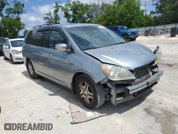 2007 Honda Odyssey EX-L with VIN 5FNRL38687B104840, listed as a Copart auction lot 51759295 with 213,206 mi miles and Salvage Title. Bid and sale history available at carsss.com. Image 4.