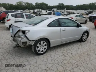 2006 Honda Civic Cpe LX with VIN 2HGFG12646H535321, listed as a Copart auction lot 68006924 with 119,076 mi miles and Salvage Title. Bid and sale history available at carsss.com. Image 3.