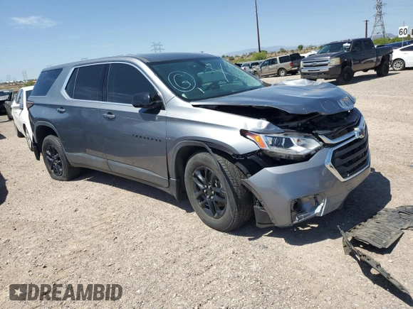 2020 Chevrolet Traverse LS with VIN 1GNERFKW5LJ227979, listed as a Copart auction lot 61708824 with Not Provided miles and Salvage Title. Bid and sale history available at carsss.com. Image 4.