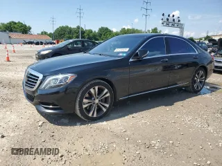 2015 Mercedes-Benz S 550 with VIN WDDUG8FB2FA110951, listed as a Copart auction lot 61724525 with 124,173 mi miles and Salvage title. Bid and sale history available at DreamBid. Image 1.