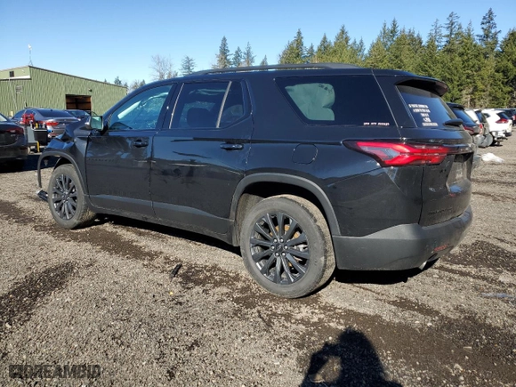 2022 Chevrolet Traverse RS with VIN 1GNEVJKW9NJ112593, listed as a Copart auction lot 46886095 with 67,633 mi miles and Salvage Title. Bid and sale history available at carsss.com. Image 2.