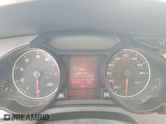 2012 Audi A5 Premium с VIN WAUCFAFR1CA001449, выставлен на аукционе Copart как лот 49898655 с пробегом 173 483 миль миль и Чистый • Clean title. История ставок и продаж доступна на DreamBid. Изображение 9.