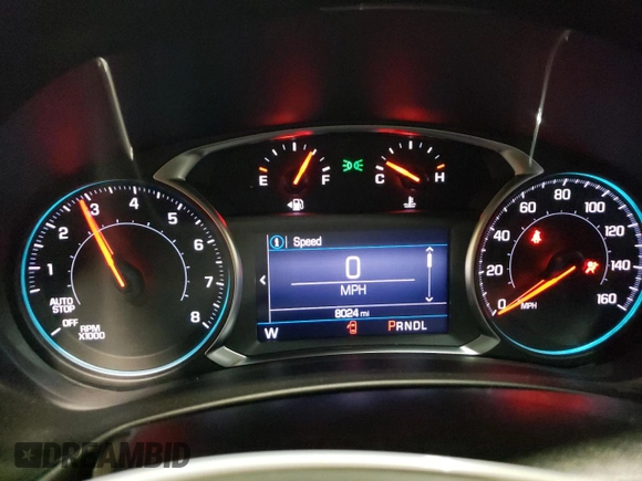 2023 Chevrolet Equinox LT with VIN 3GNAXTEG5PL130075, listed as a Copart auction lot 57128285 with 8,024 mi miles and Salvage title. Bid and sale history available at DreamBid. Image 9.