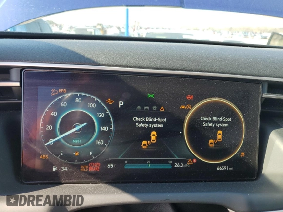 2022 Hyundai Tucson SEL with VIN 5NMJF3AE7NH078135, listed as a Copart auction lot 48978165 with 66,591 mi miles and Salvage Title. Bid and sale history available at carsss.com. Image 9.