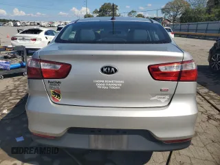 2017 Kia Rio LX with VIN KNADM4A37H6010780, listed as a Copart auction lot 71842344 with 123,281 mi miles and Salvage Title. Bid and sale history available at DreamBid. Image 6.