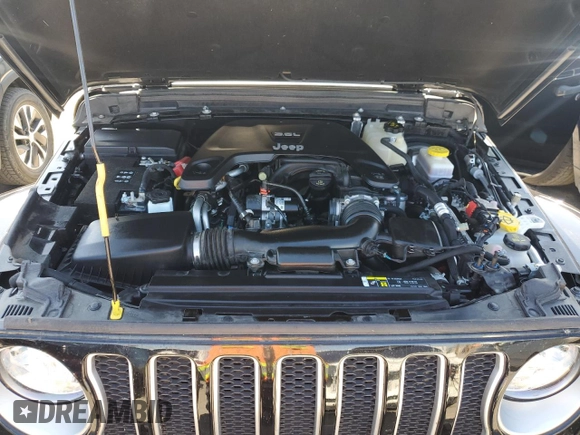 2020 Jeep Wrangler Unlimited Sahara with VIN 1C4HJXEG3LW145470, listed as a Copart auction lot 63690835 with 47,838 mi miles and Salvage title. Bid and sale history available at DreamBid. Image 11.
