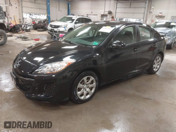 2013 Mazda 3 i SV with VIN JM1BL1TG1D1824491, listed as a IAAI auction lot 41603105 with 120,451 mi miles. Bid and sale history available at carsss.com. Image 2.