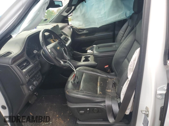 2021 Chevrolet Tahoe LT with VIN 1GNSCNKD1MR363008, listed as a Copart auction lot 51953455 with 77,353 mi miles and Salvage title. Bid and sale history available at DreamBid. Image 7.
