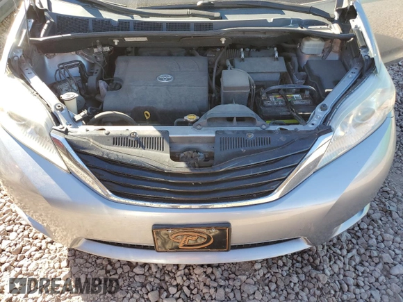 2011 Toyota Sienna LE with VIN 5TDJK3DC6BS028132, listed as a Copart auction lot 47260205 with 193,216 mi miles and Salvage Title. Bid and sale history available at carsss.com. Image 13.