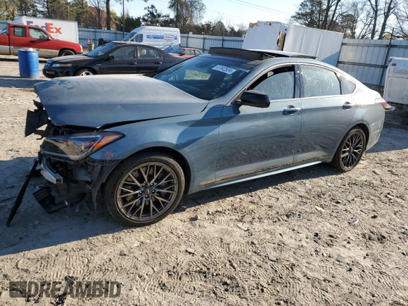 2018 Genesis G80 Sport z VIN KMHGN4JB9JU247868, wystawiony jako Copart lot #47442534 z przebiegiem 47 162 mil mil oraz Szkoda całkowita • Salvage title. Historia ofert i sprzedaży dostępna na DreamBid. Obrazek 1.