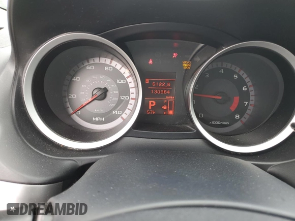 2008 Mitsubishi Lancer DE with VIN JA3AU26UX8U042287, listed as a Copart auction lot 51578105 with 130,364 mi miles and Salvage Title. Bid and sale history available at carsss.com. Image 9.