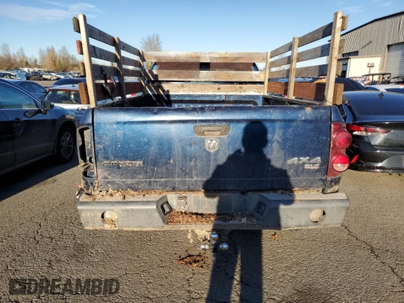 2007 Dodge Ram 2500 SLT with VIN 1D7KS28C57J553668, listed as a Copart auction lot 87590385 with 210,170 mi miles and Salvage Title. Bid and sale history available at carsss.com. Image 6.