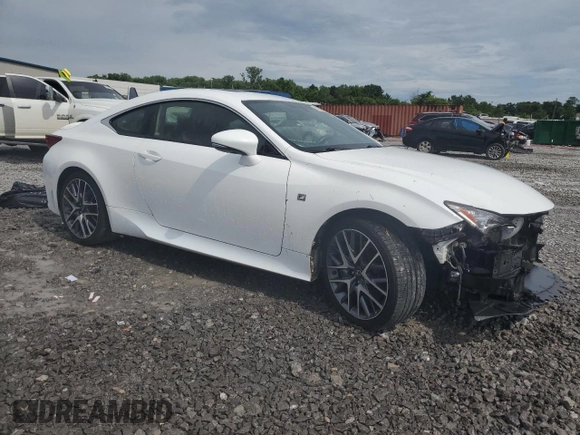 2015 Lexus RC 350 F Sport with VIN JTHHE5BC8F5000511, listed as a Copart auction lot 61220175 with 93,587 mi miles and Salvage title. Bid and sale history available at DreamBid. Image 4.