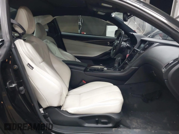 2022 Infiniti Q60 Red Sport 400 with VIN JN1FV7LL4NM680157, listed as a IAAI auction lot 42408607 with 49,060 mi miles and . Bid and sale history available at DreamBid. Image 5.